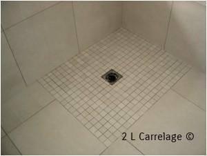 Carrelage Douche à l'Italienne. Pose de carreaux 60/60 avec sol de douche à l’italienne